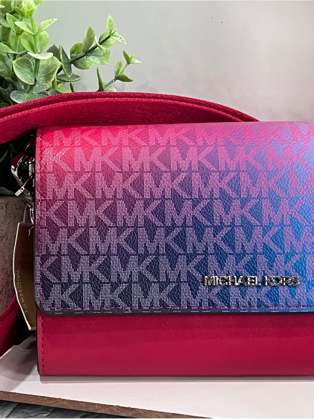 MICHAEL KORS Jet Set Large Ombré Signature Logo Crossbody Bag - Picture 4 of 12